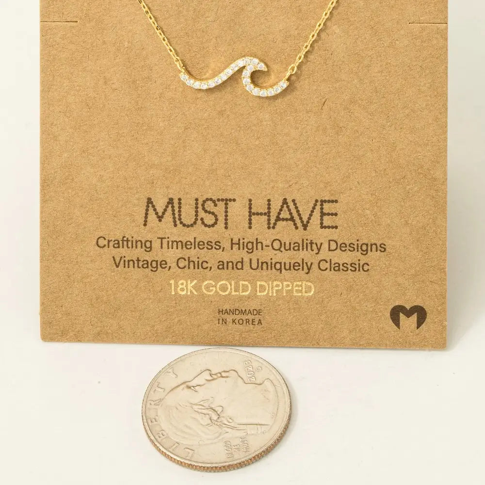 Crystal Wave Necklace