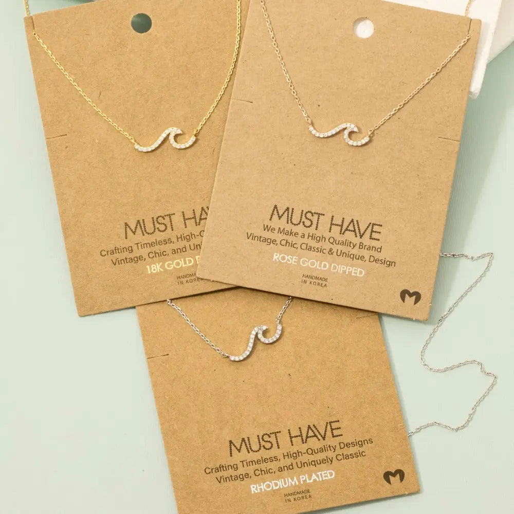 Crystal Wave Necklace