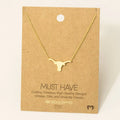 Longhorn Pendant Necklace