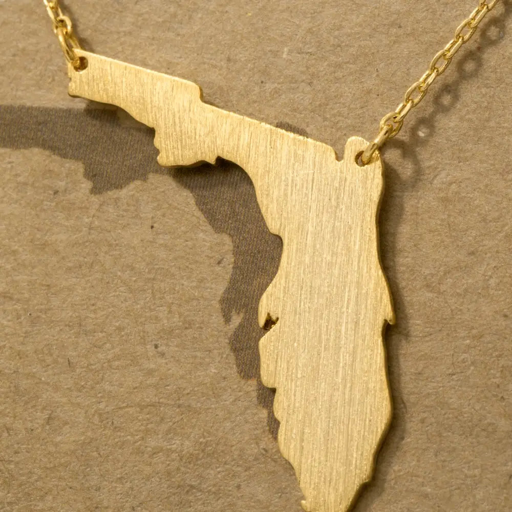 Florida State Gold Necklace