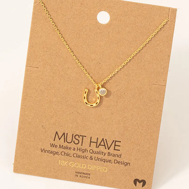 Horseshoe Charm Necklace