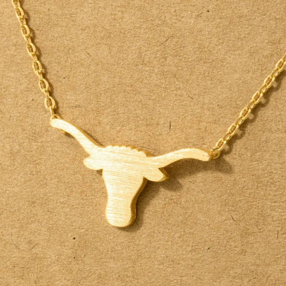 Longhorn Pendant Necklace