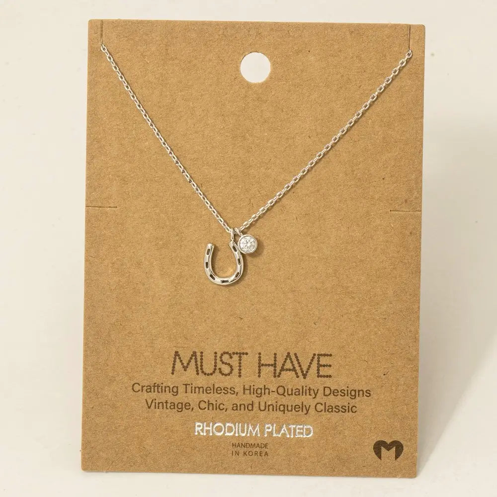 Horseshoe Charm Necklace