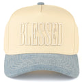Blessed Embroidered Two-Tone Hat