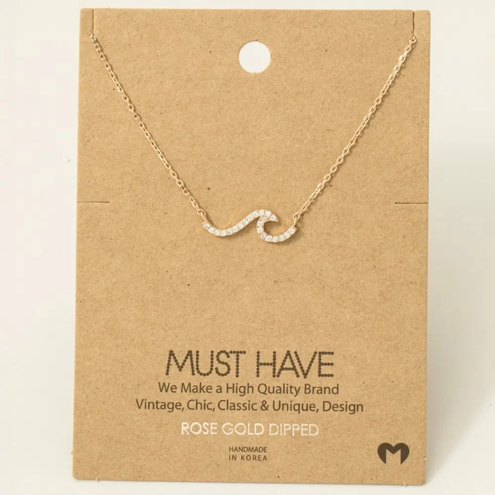 Crystal Wave Necklace