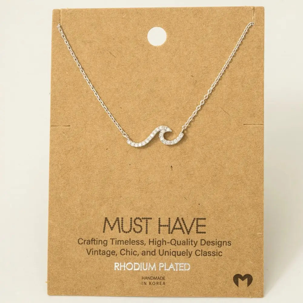 Crystal Wave Necklace