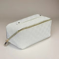 Vegan Leather Makeup Bag | White